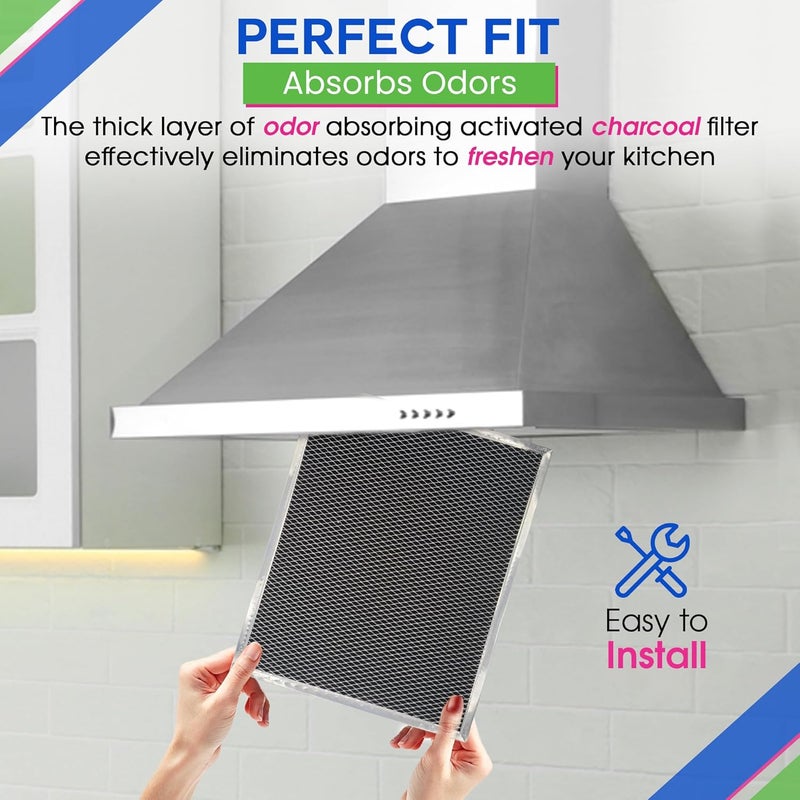 Bagean Broan Range Hood Charcoal Filter for 10.81' x 13.31' BPSF30 99010308 - Carbon Ductless Exhaust Hood Filter - Freshens Kitchen Air Over Oven (2-Pack) - Image 5